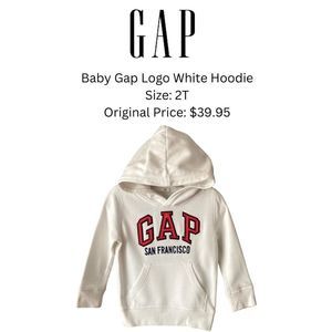 Baby Gap Logo White Hoodie